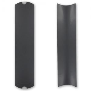 Berlingot en carton 25x6,5x2 cm Noir brillant x1