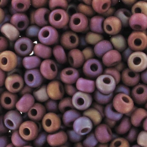 Perles rocailles Preciosa  11/0 2 mm - Brown Mat AB x20g