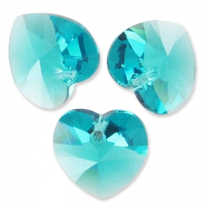 Coeur PureCrystal 6228 14,4x14 mm Blue Zircon  x1