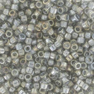 Miyuki Delica 11/0 DB0114 - Transparent Silver Gray Gold Luster x8g