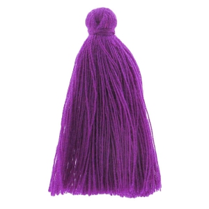 Pompon imitation coton 43-46 mm Amethyst x1