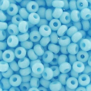 Perles rocailles Preciosa 11/0 2 mm - Aquamarine Opaque x20g