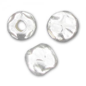 Perles Rondes froissées 5 mm en Argent 925 x5