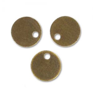 Sequins lisses  8 mm bronze x10