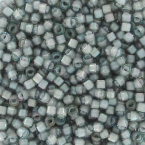 Miyuki Delica 11/0 DB1793 - Gray AB Lined White x8g