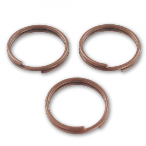 Anneaux doubles 10x0.7 mm cuivré vieilli x25