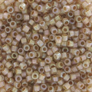 Miyuki Delica 11/0 DB1731 - Opal AB Lined Beige x8g