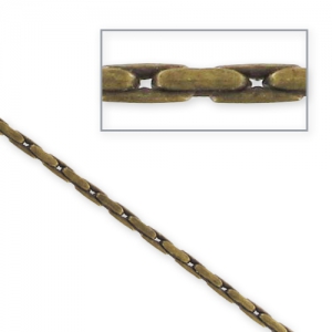 Chaîne maille paloma 1,3 mm bronze x1m