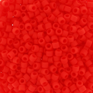 Miyuki Delica 11/0 DB0757 - Mat Opaque Vermillion Red x8g