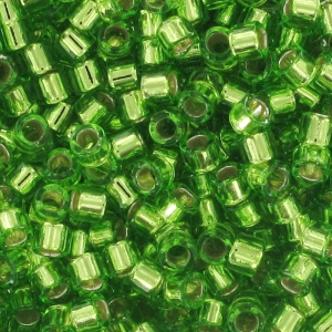 Miyuki Delica 11/0 DB1206 - Silver Lined Lime x8g
