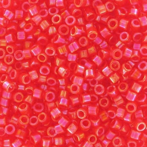 Miyuki Delica 11/0 DB0159 - Opaque Vermillion Red AB x8g