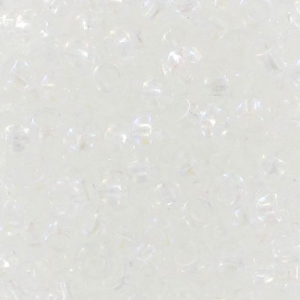 Perles rocailles Preciosa 9/0 2.5 mm - Crystal AB x20g
