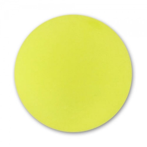Perle ronde Polaris Dépolie 20 mm Jaune Fluo x1