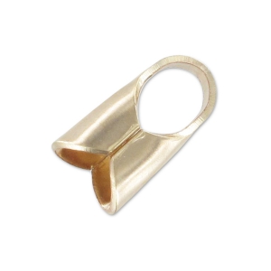 Embout pour cordon 3 mm - Gold Filled (or laminé) x2