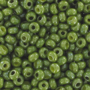 Perles rocailles Preciosa 9/0 2.5 mm - Jaune Lustré Bleu x20g