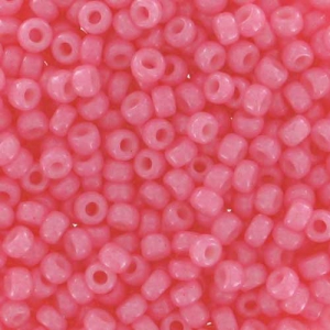 Rocaille Miyuki 11/0 1385 - Dyed Opaque Carnation Pink x8g