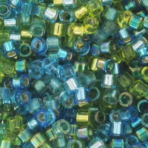 Mix Miyuki Delica 11/0 - Electric Blue Lagoon x8g