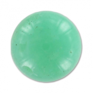 Rondes semi-percées 10 mm Chrysoprase x2