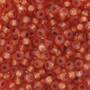 Rocaille Miyuki Duracoat 11/0 4233 - Silver Lined Dyed Rose Gold x8g