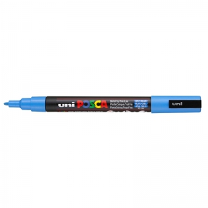 Marqueur Posca pointe conique fine 1.3 mm Bleu Ciel