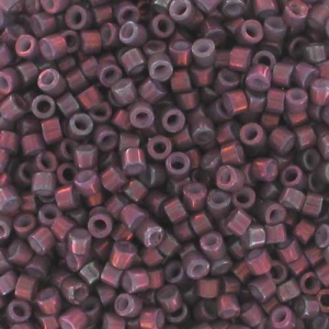 Miyuki Delica 11/0 DB1012 - Metallic Med Raspberry Gold Iris x8g