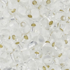 Mini-gouttes Miyuki 2.8 mm DP28-0001 - Silver Lined Crystal x8g