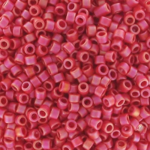 Miyuki Delica 11/0 DB0874 - Mat Opaque Red AB x8g