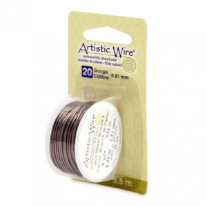 Fil de cuivre Artistic Wire 0.81 mm - Bronze x5.5m
