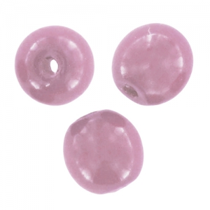 Perles en verre tchèque rondes Shiny  3 mm Lilac x50