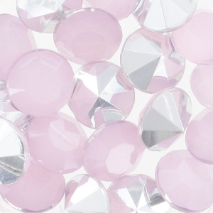 Cabochon rond 8 mm Rose Opal x20