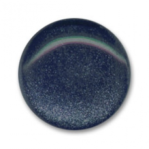 Cabochon pailleté 16 mm Jet/Montana