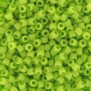 Miyuki Delica 11/0 DB0763 - Mat Opaque Chartreuse x8g