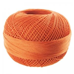 Fil de coton Lizbeth taille 40 Medium Coral Orange n°702 x274m