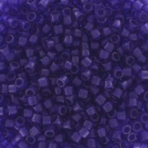Miyuki Delica 11/0 DB0785 - Dyed Semi Mat Transparent Cobalt x8g