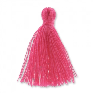 Pompon imitation coton 27-30 mm Fuchsia x1