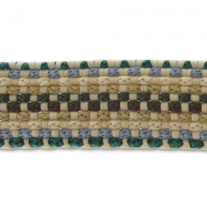 Ruban tissé 20 mm Multi Crème x 3m