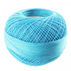 Fil de coton Lizbeth taille 20 Light Ocean Turquoise n°658 x192m