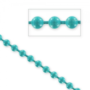Chaîne maille boule 3,2 mm Green Turquoise x1m