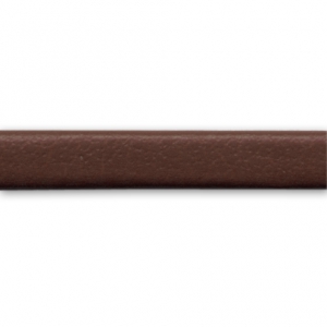 Lacet cuir reconstitué double-face 3 mm Brun x1m