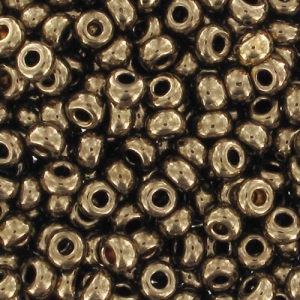 Preciosa Perles rocailles 9/0 2.5 mm - Gold Bronze x20g