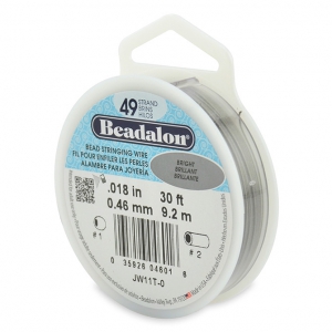 Fil Cablé 49 brins 0.46 mm - Beadalon - Acier x9,2 m