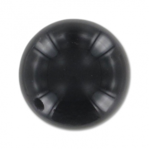 Rondes semi-percées 10 mm Black Onyx x2