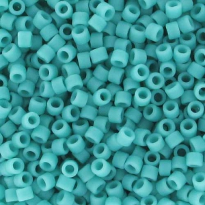 Miyuki Delica 11/0 DB0759 - Mat Opaque Turquoise Green x8g
