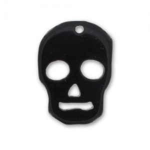 Pendentif Tête de mort 23 mm Jet x1