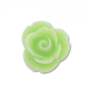 Cabochon rose en résine 7 mm Vert Anis x10