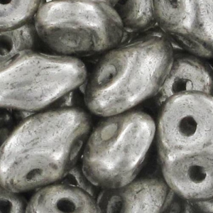 SuperDuo 2,5x5 mm Argenté Patiné x10g