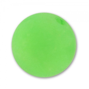 Perle ronde Polaris Dépolie 12 mm Vert Fluo x1