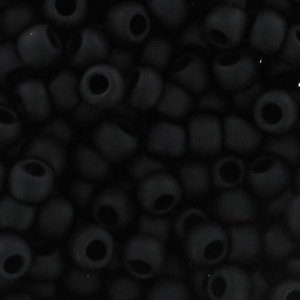Rocaille Toho 11/0 TO11R49F - Opaque Frosted Jet x8g