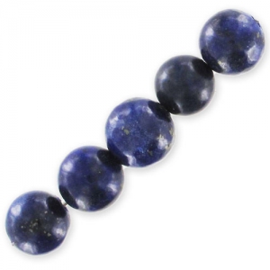 Perles rondes 6 mm en pierre gemme - Lapis Lazuli x15