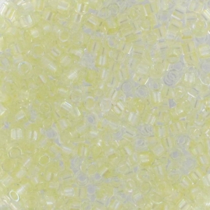 Miyuki Delica 11/0 DB1676 - Pearl Lined Transparent Pale Yellow AB x8g